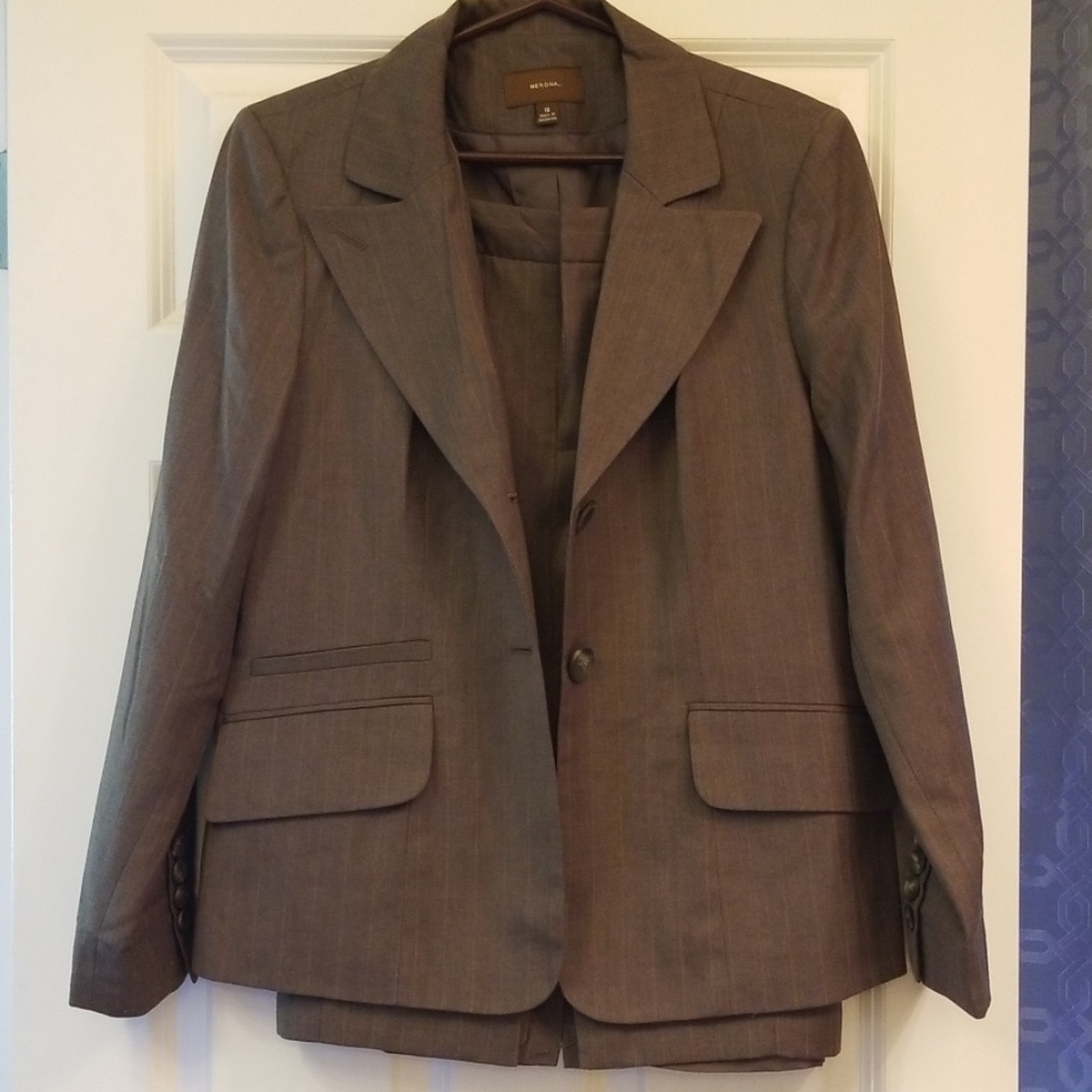 Ladies suit. Blazer and pencil skirt